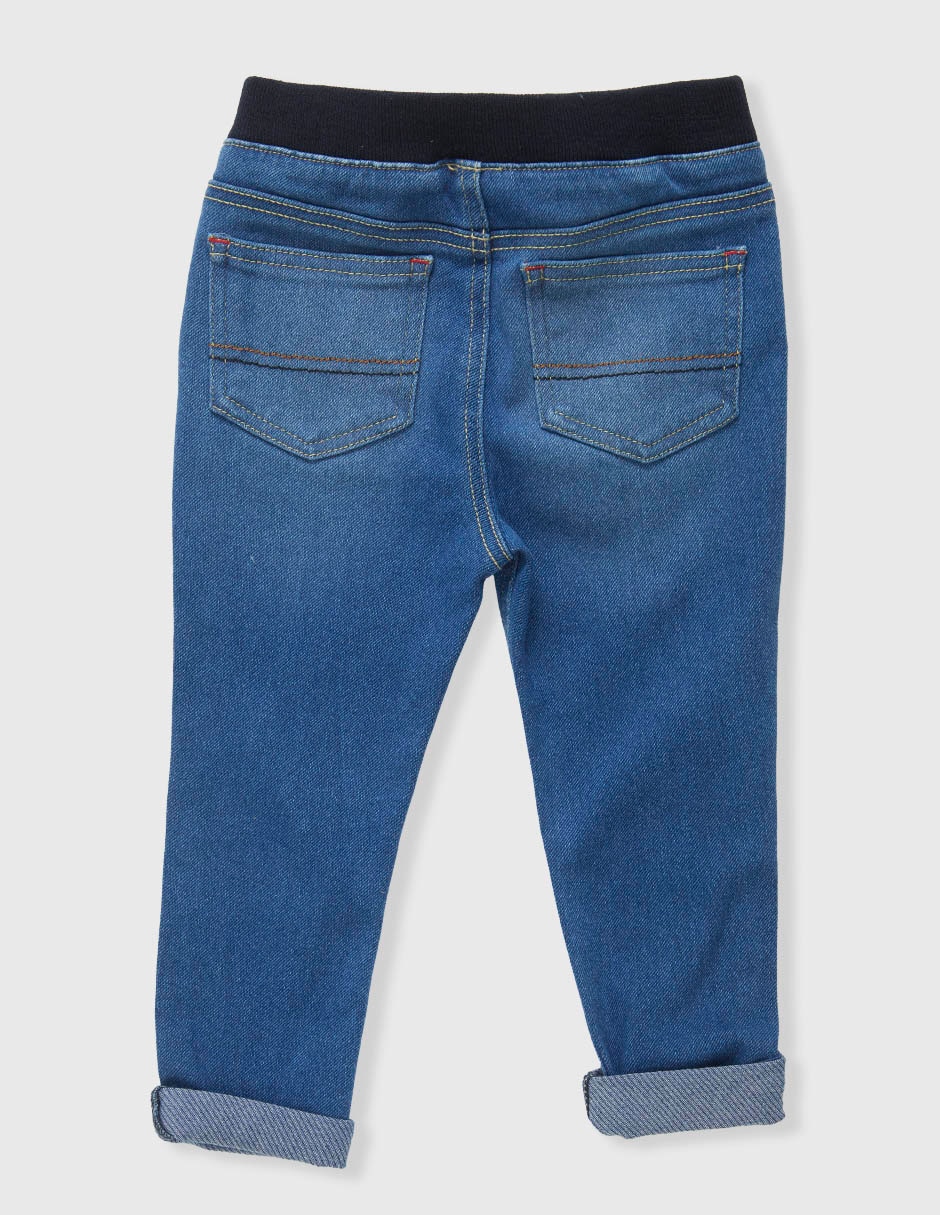 Jeans jogger straight Weekend Baby lavado obscuro para niño