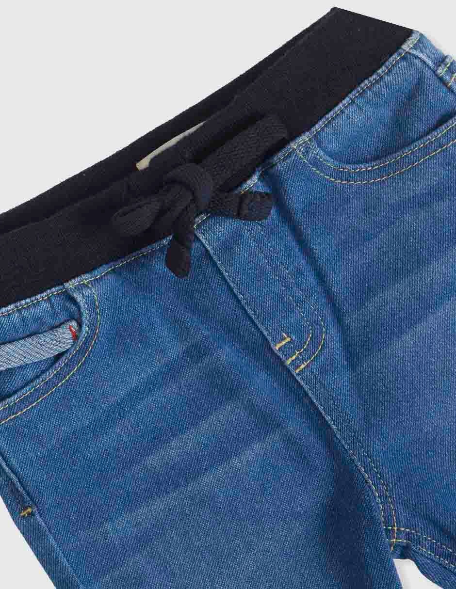 Jeans jogger straight Weekend Baby lavado obscuro para niño