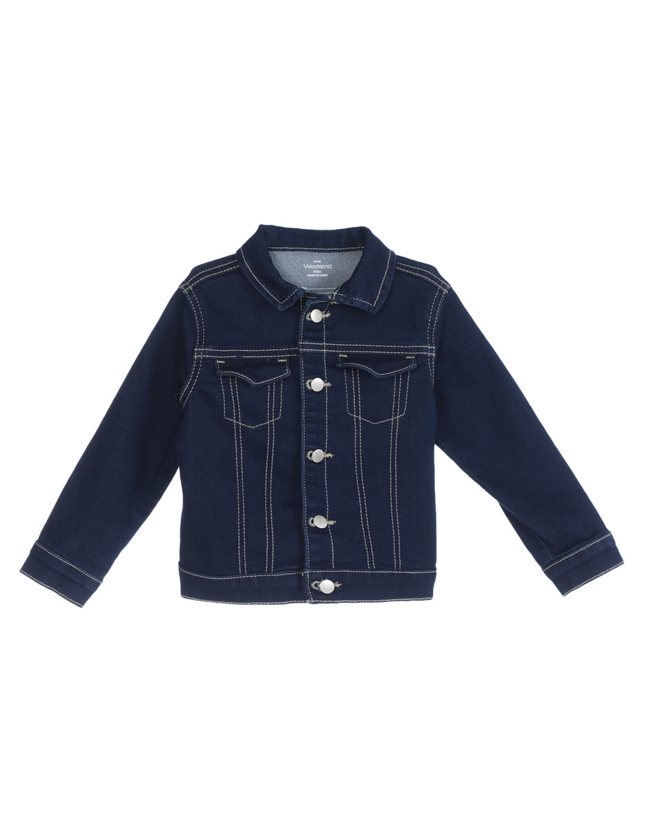Chamarra de mezclilla infantil unisex 1
