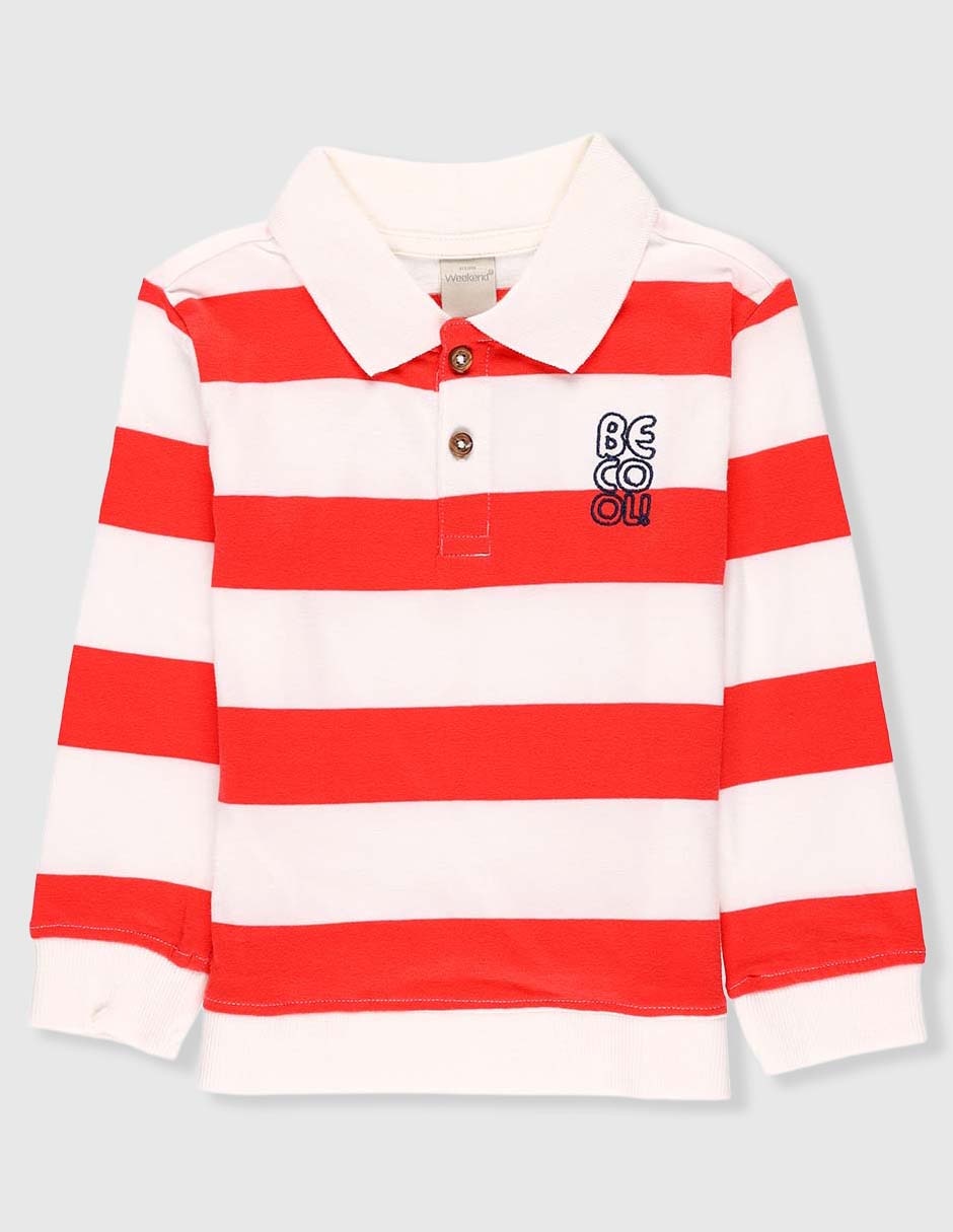 Playera tipo polo para bebé niño
