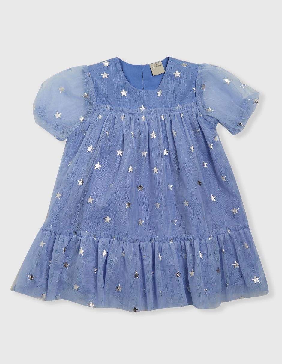 Vestido manga globo para bebé niña Vestido manga globo para bebé niña