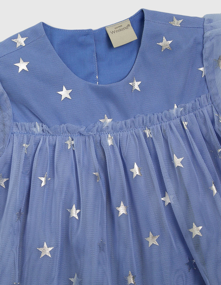 Vestido Weekend Baby manga globo para bebé niña