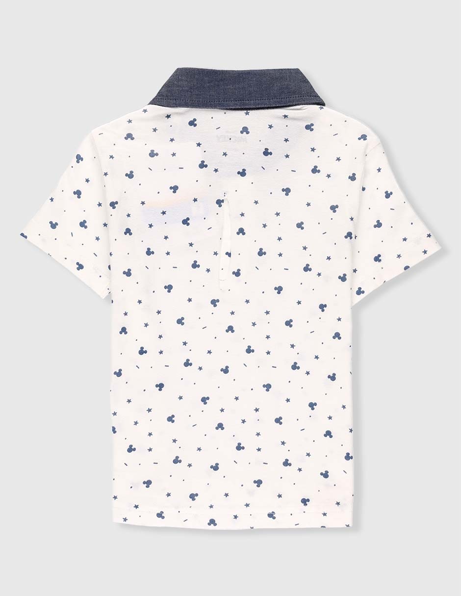 Playera tipo polo Mickey Mouse para bebé niño