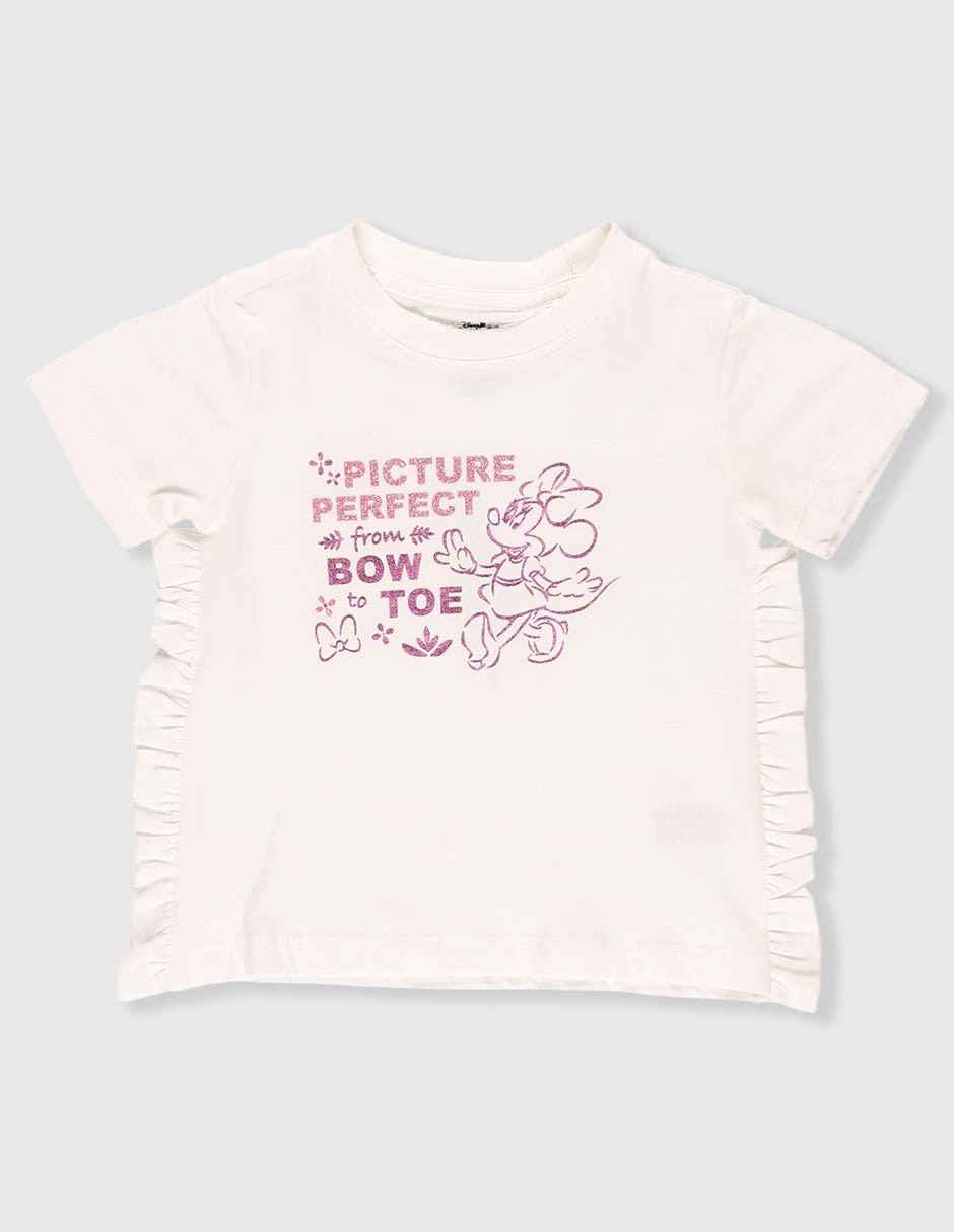 Playera Minnie Mouse manga corta para bebé niña Playera Minnie Mouse manga corta para bebé niña
