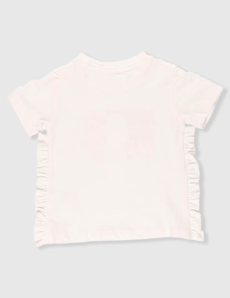 Playera Minnie Mouse manga corta para bebé niña