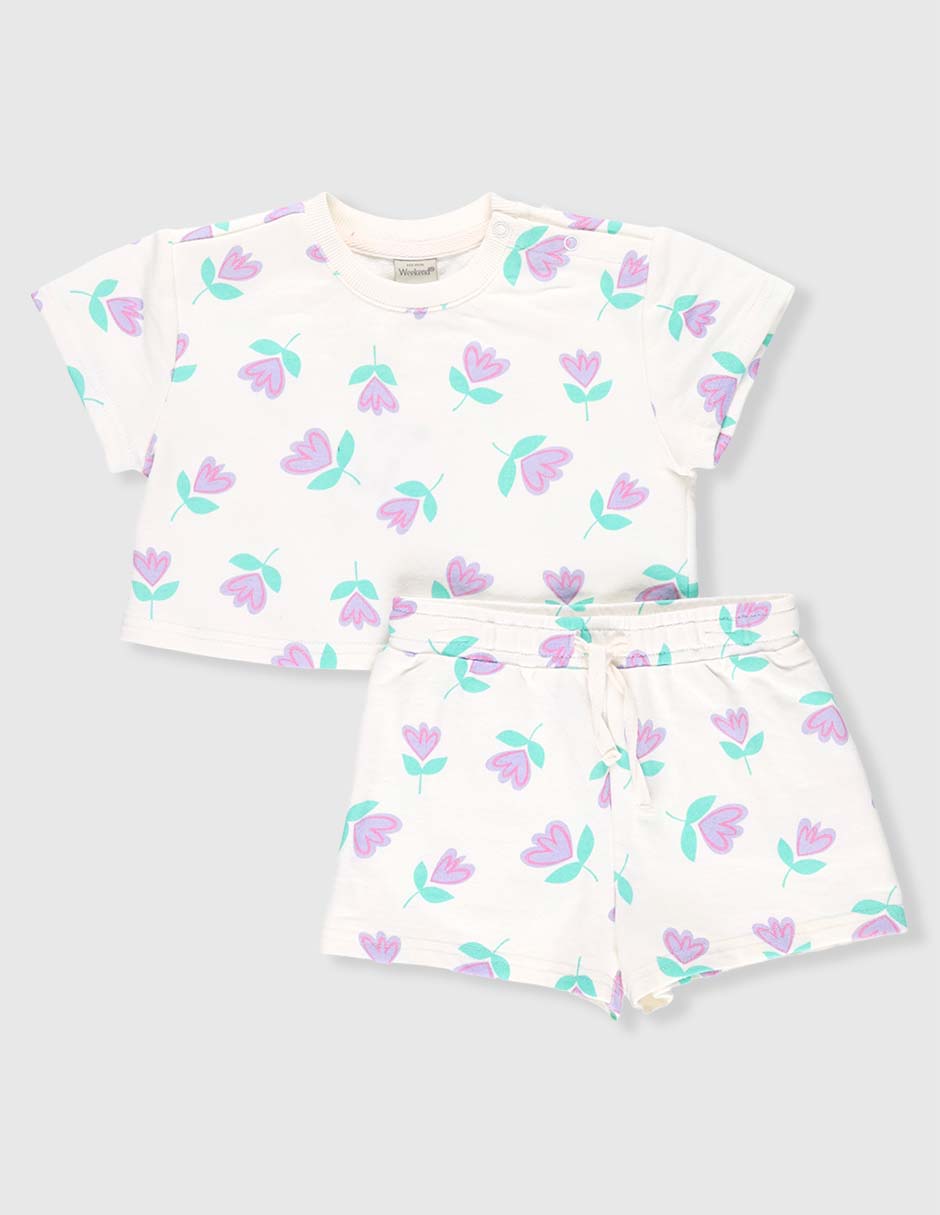 Conjunto pijama para bebé niña Conjunto pijama para bebé niña