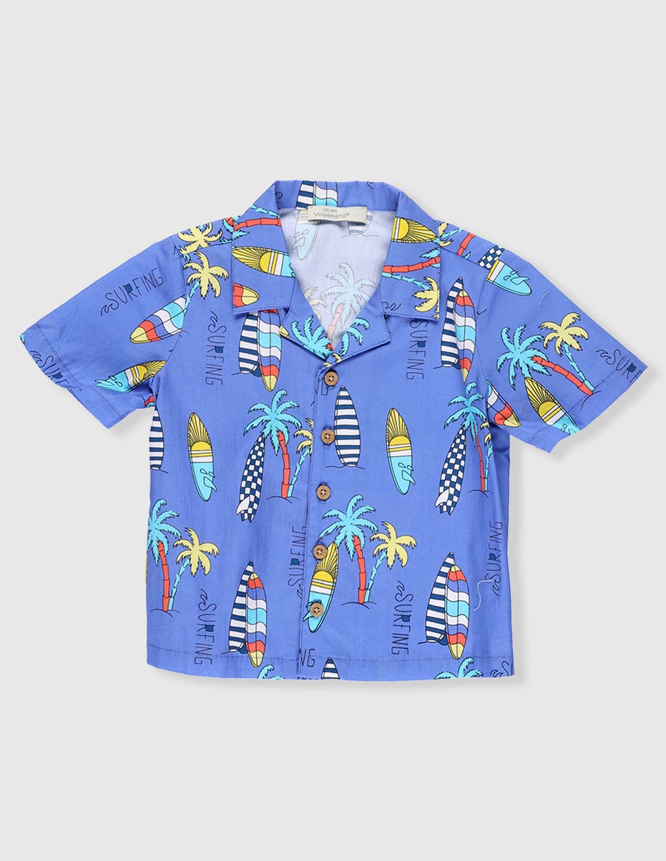 Camisa para playa Weekend Baby manga corta para niño
