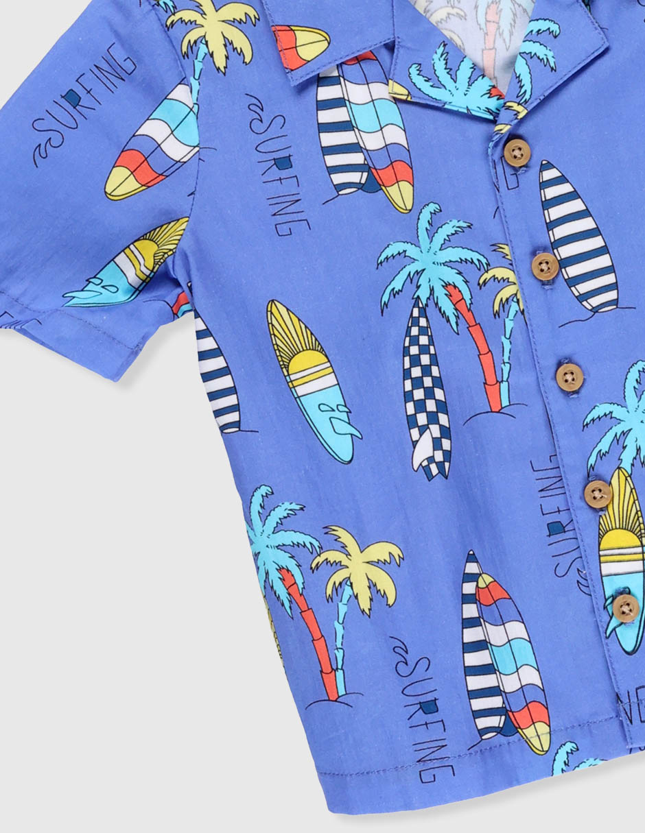 Camisa para playa Weekend Baby manga corta para niño