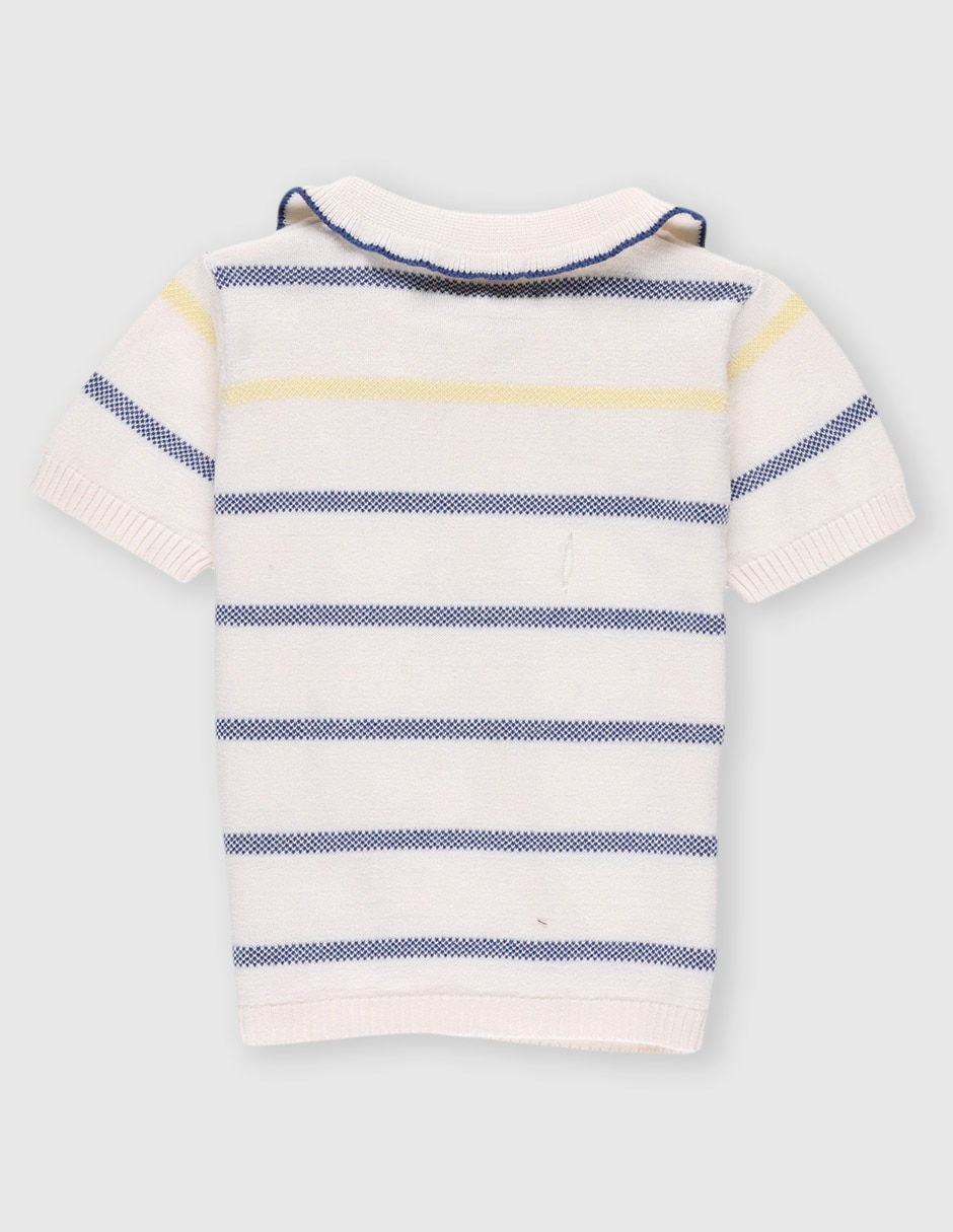 Playera tipo polo de algodón para niño 2