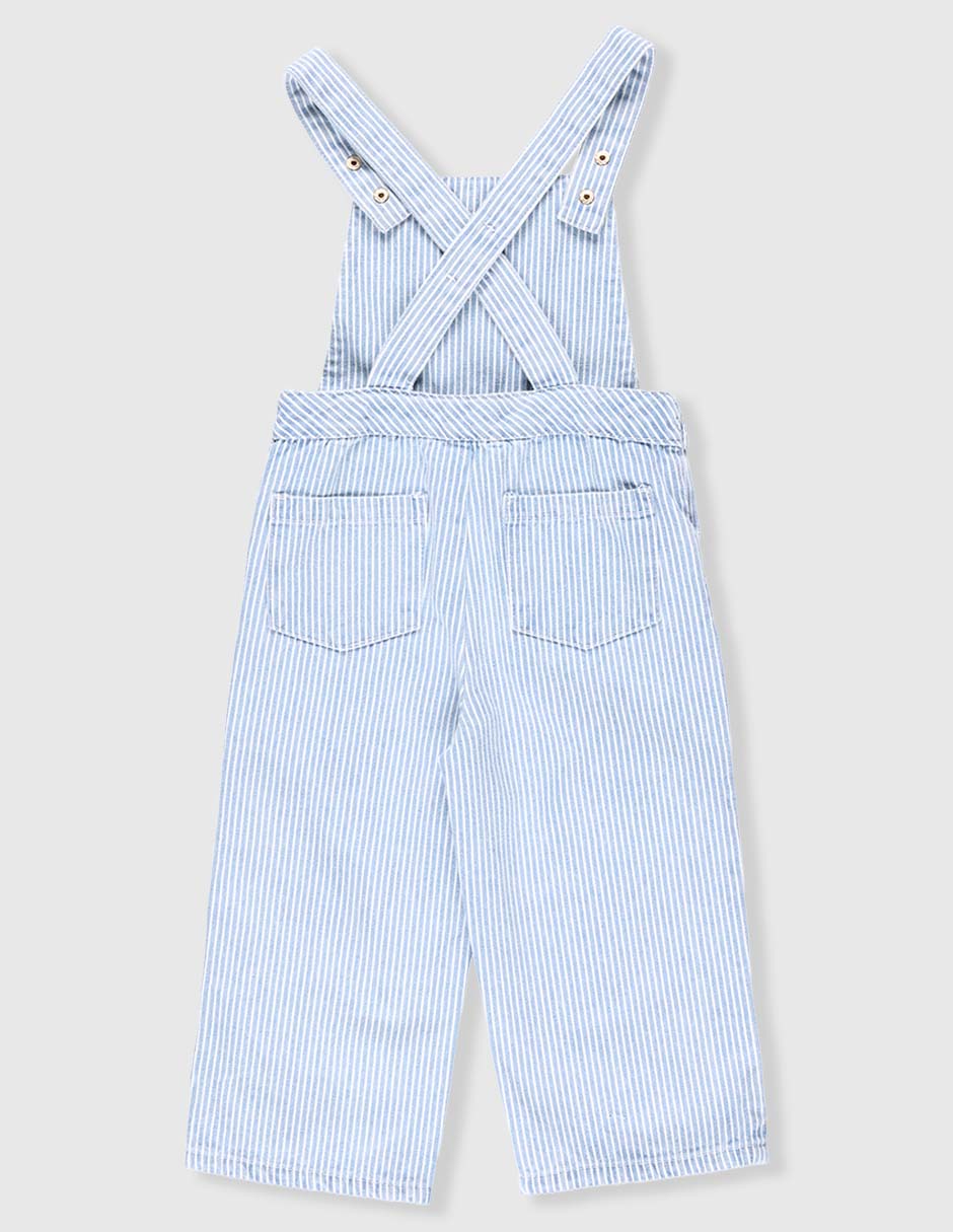 Overol pantalón de algodón para niña