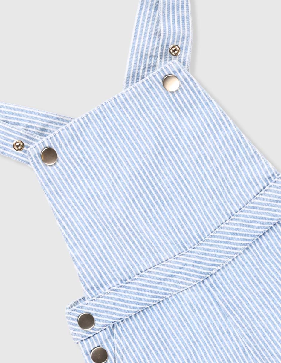Overol pantalón de algodón para niña