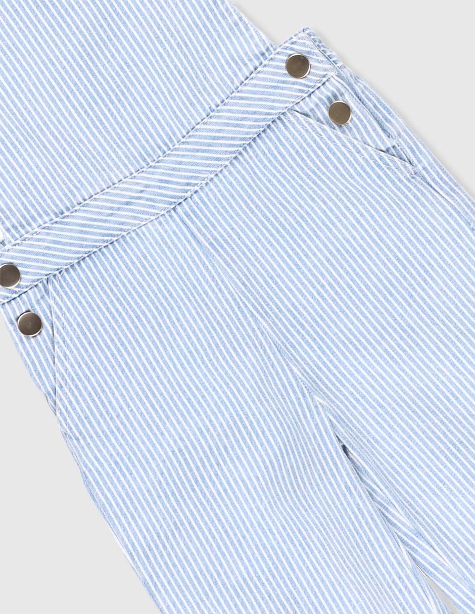 Overol pantalón de algodón para niña