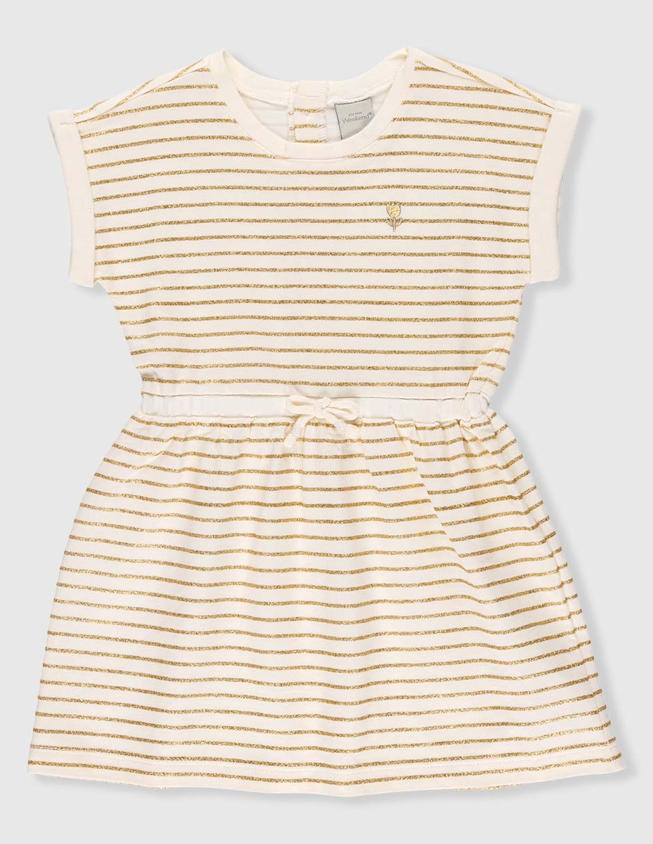 Vestido manga cap para bebé niña Vestido manga cap para bebé niña