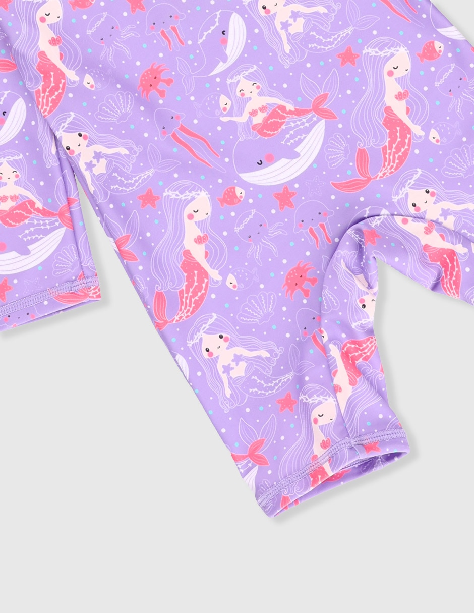 Wetsuit estampado gráfico para niña 2
