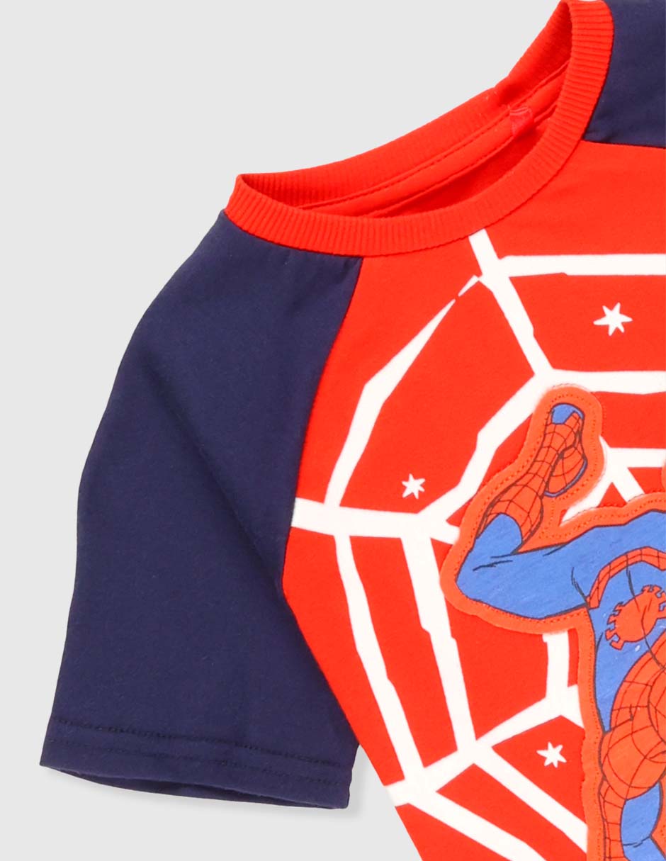 Playera Marvel Dtr Spider-Man manga corta para niño