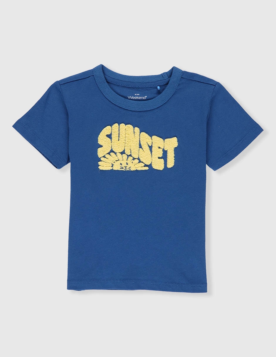 Playera Weekend Baby manga corta para niño