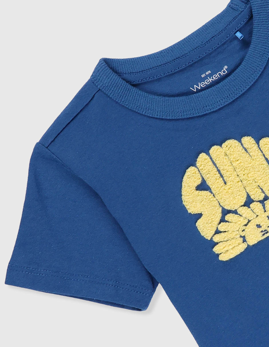 Playera Weekend Baby manga corta para niño