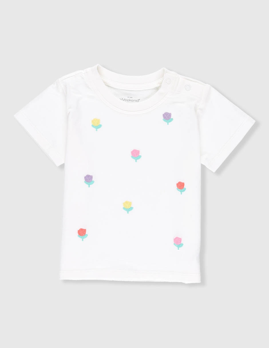 Playera Weekend Baby manga corta para niña