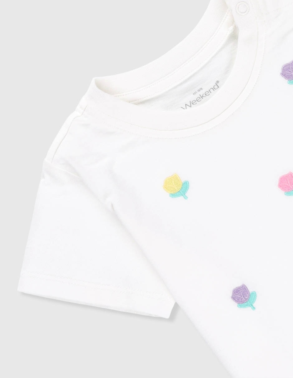 Playera Weekend Baby manga corta para niña