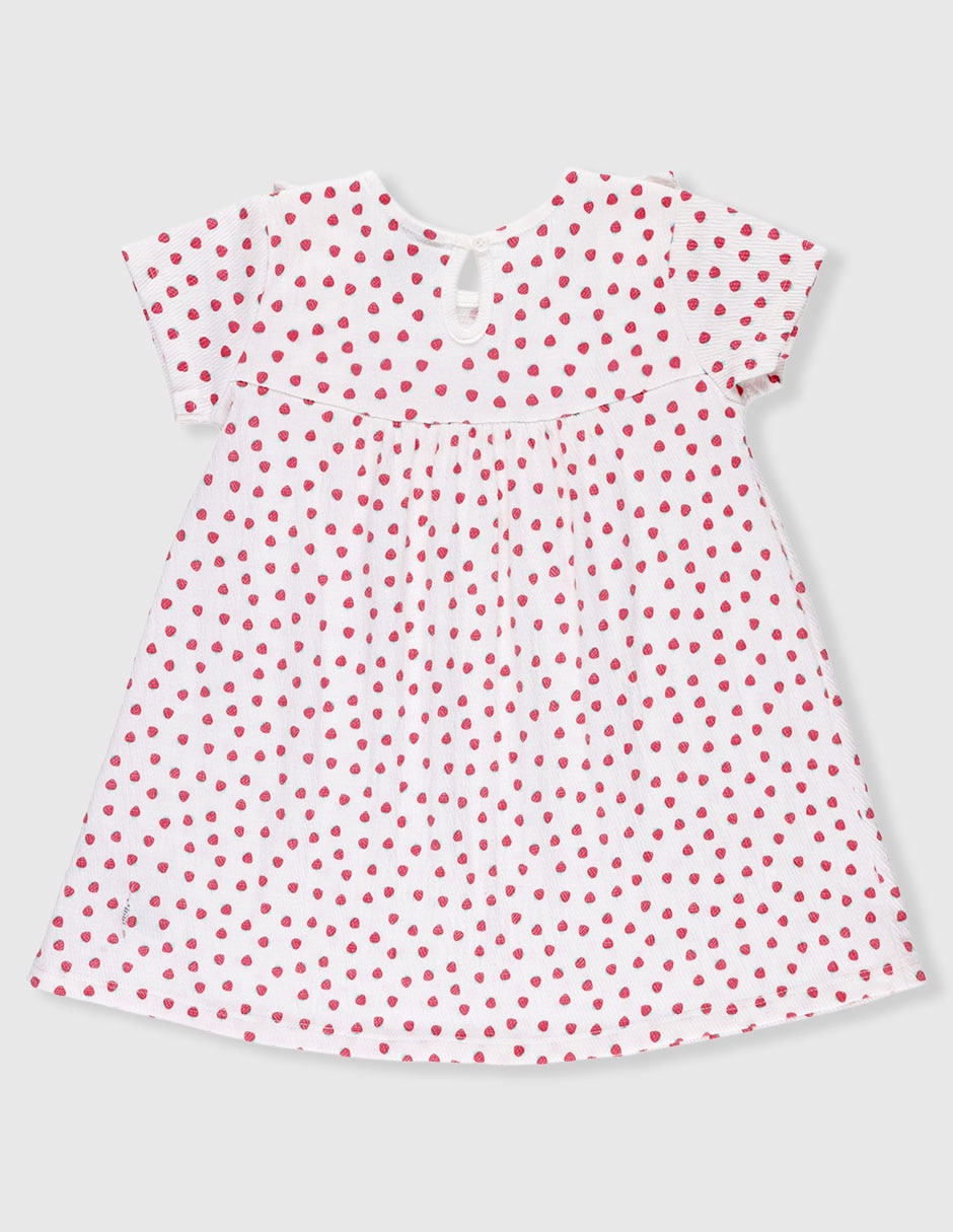 Vestido manga cap para niña