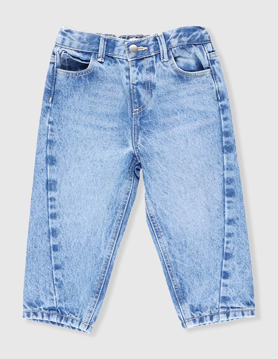 Jeans baggy Weekend Baby lavado claro para niña
