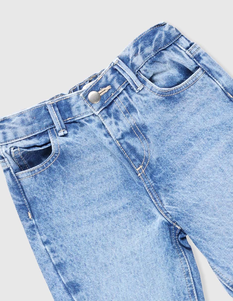 Jeans baggy Weekend Baby lavado claro para niña