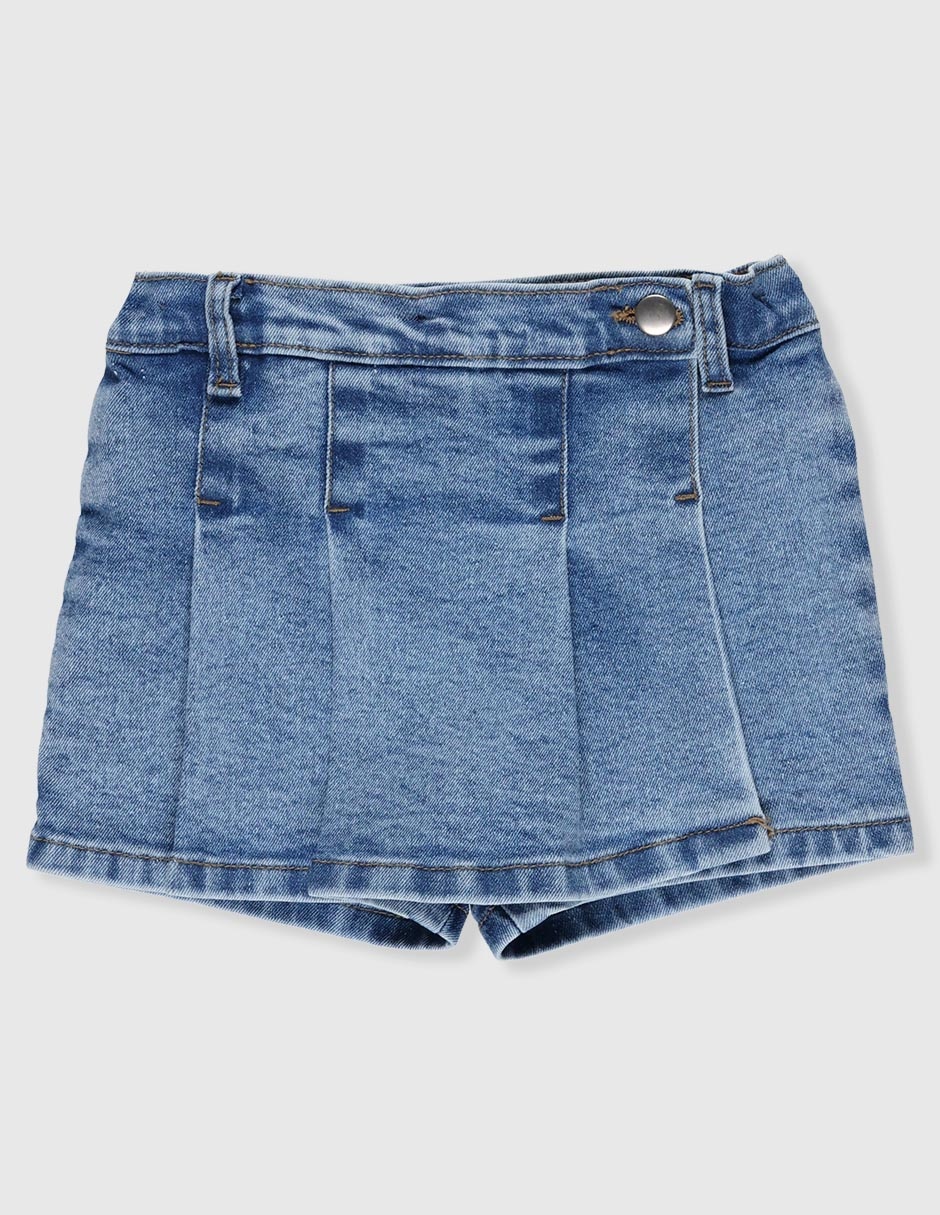 Falda short Weekend Baby de mezclilla para niña