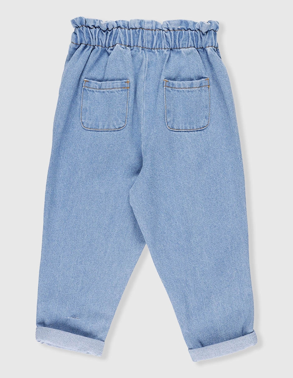 Jeans straight Weekend Baby lavado claro para niña