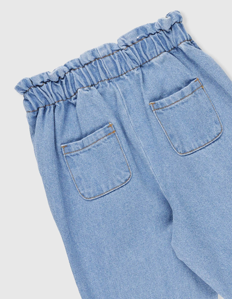 Jeans straight Weekend Baby lavado claro para niña