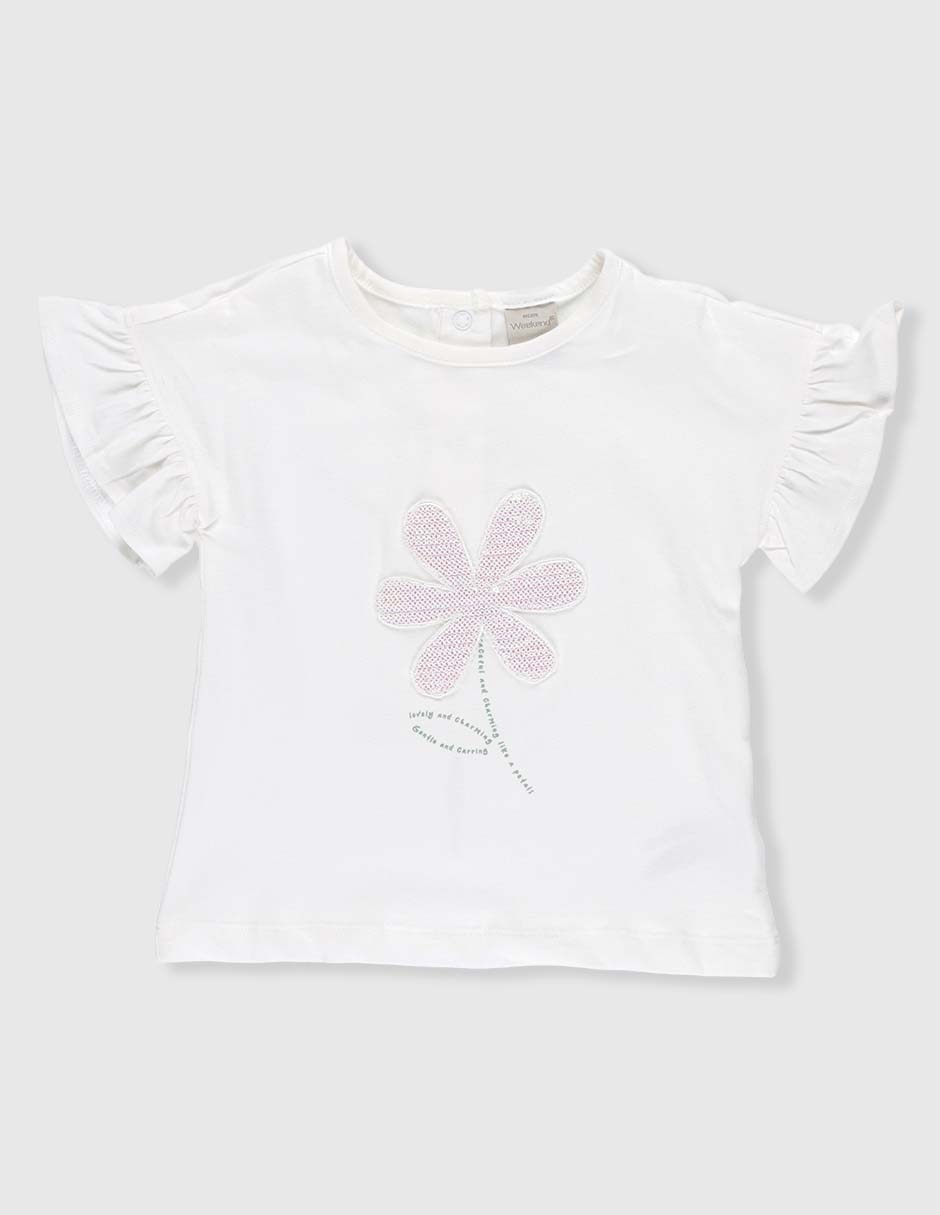 Playera Weekend Baby manga corta para niña