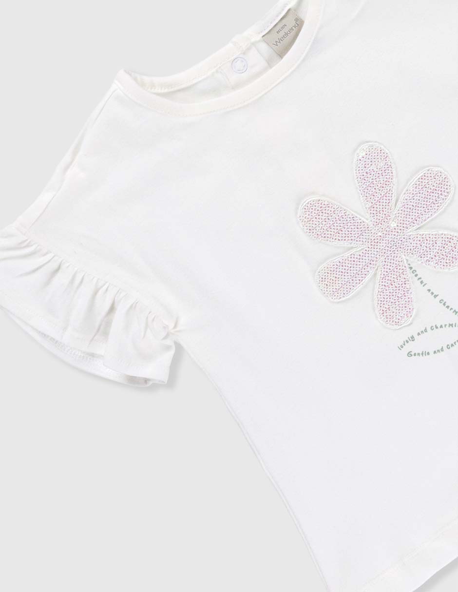 Playera Weekend Baby manga corta para niña