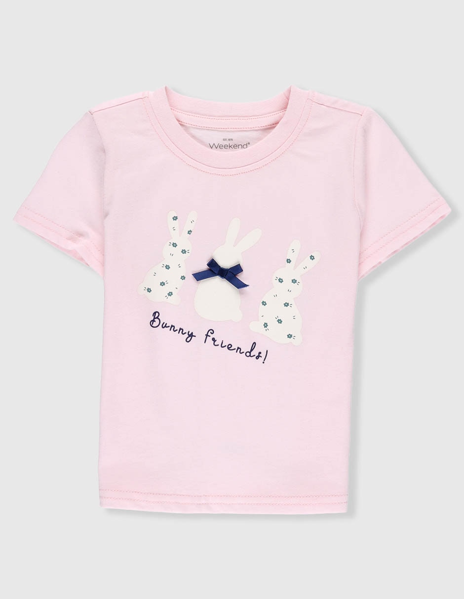 Playera Weekend Baby manga corta para niña
