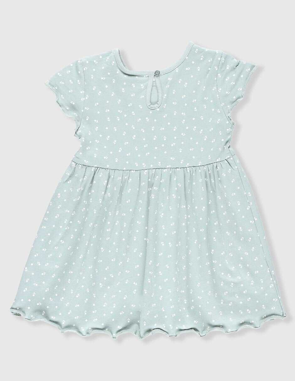 Vestido manga mariposa para niña 2