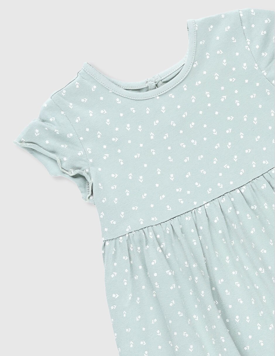 Vestido manga mariposa para niña 3