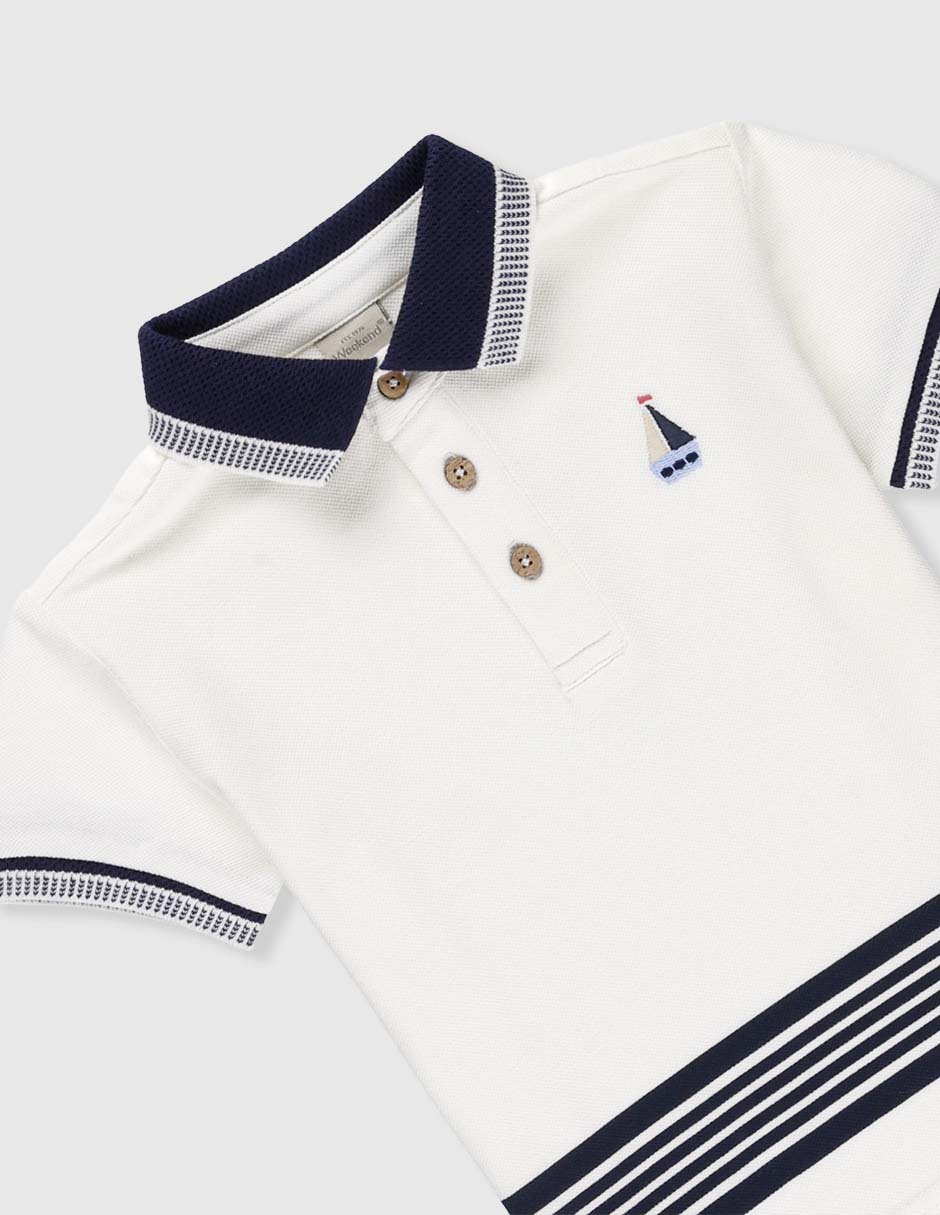 Playera Weekend Baby manga corta para niño