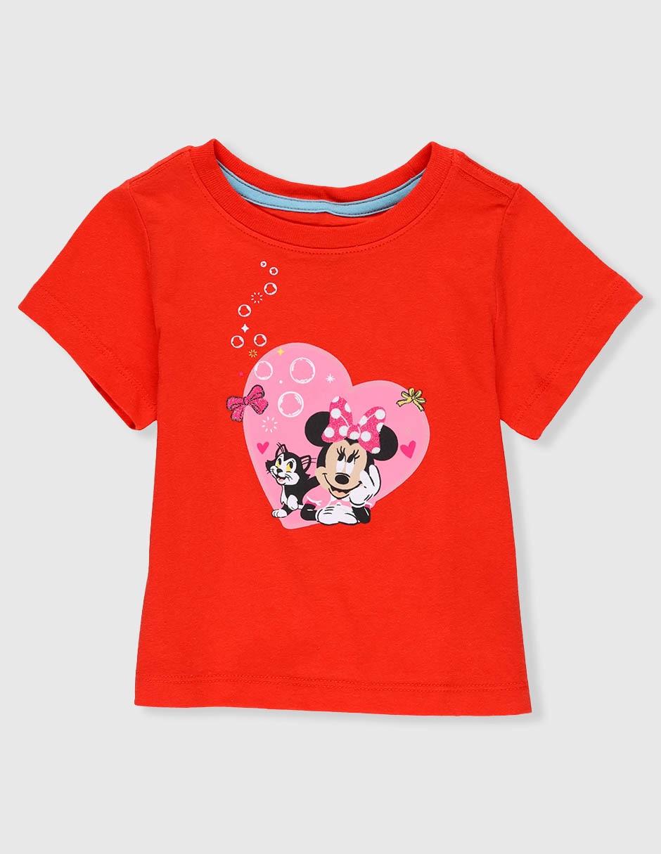 Playera Minnie Mouse manga corta para niña 1