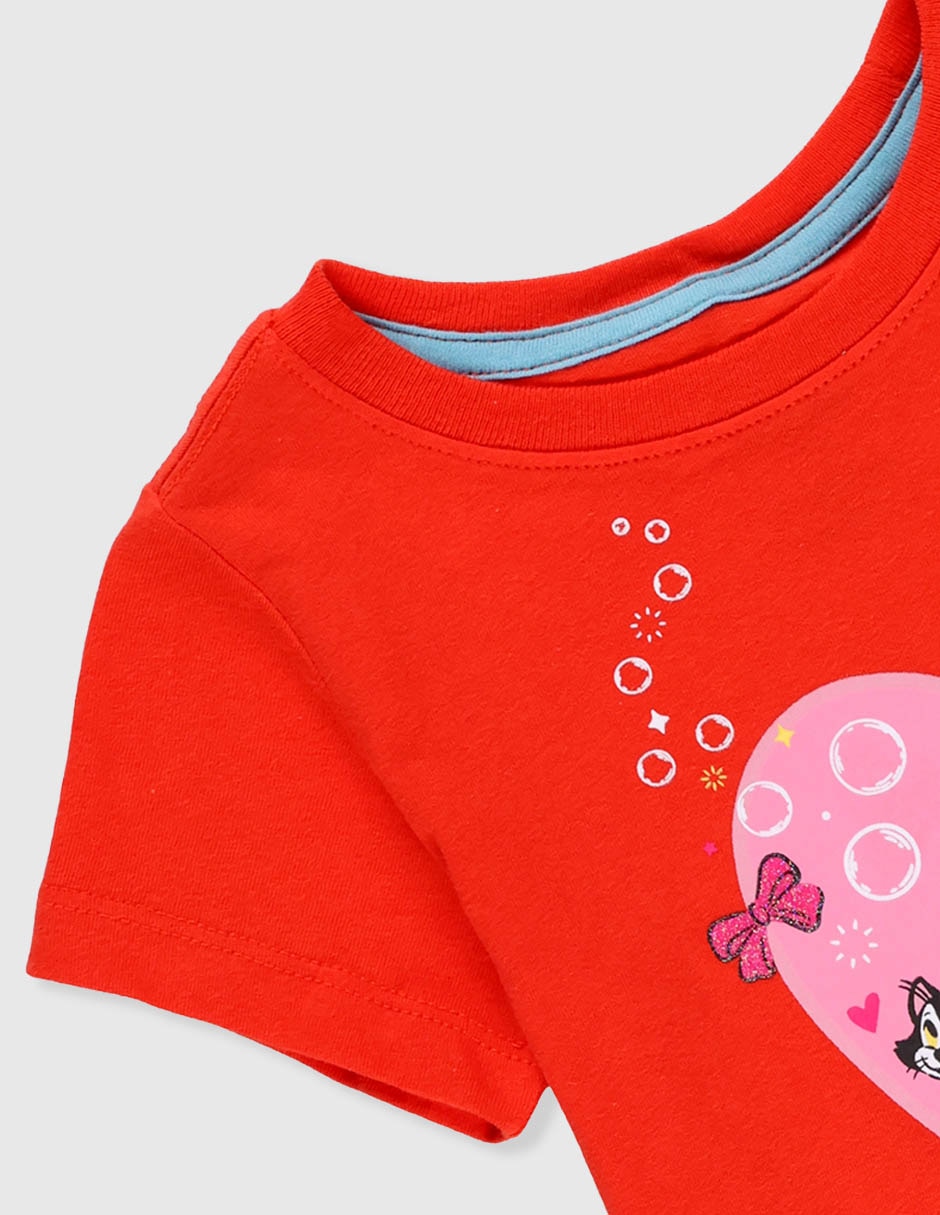 Playera Minnie Mouse manga corta para niña 3