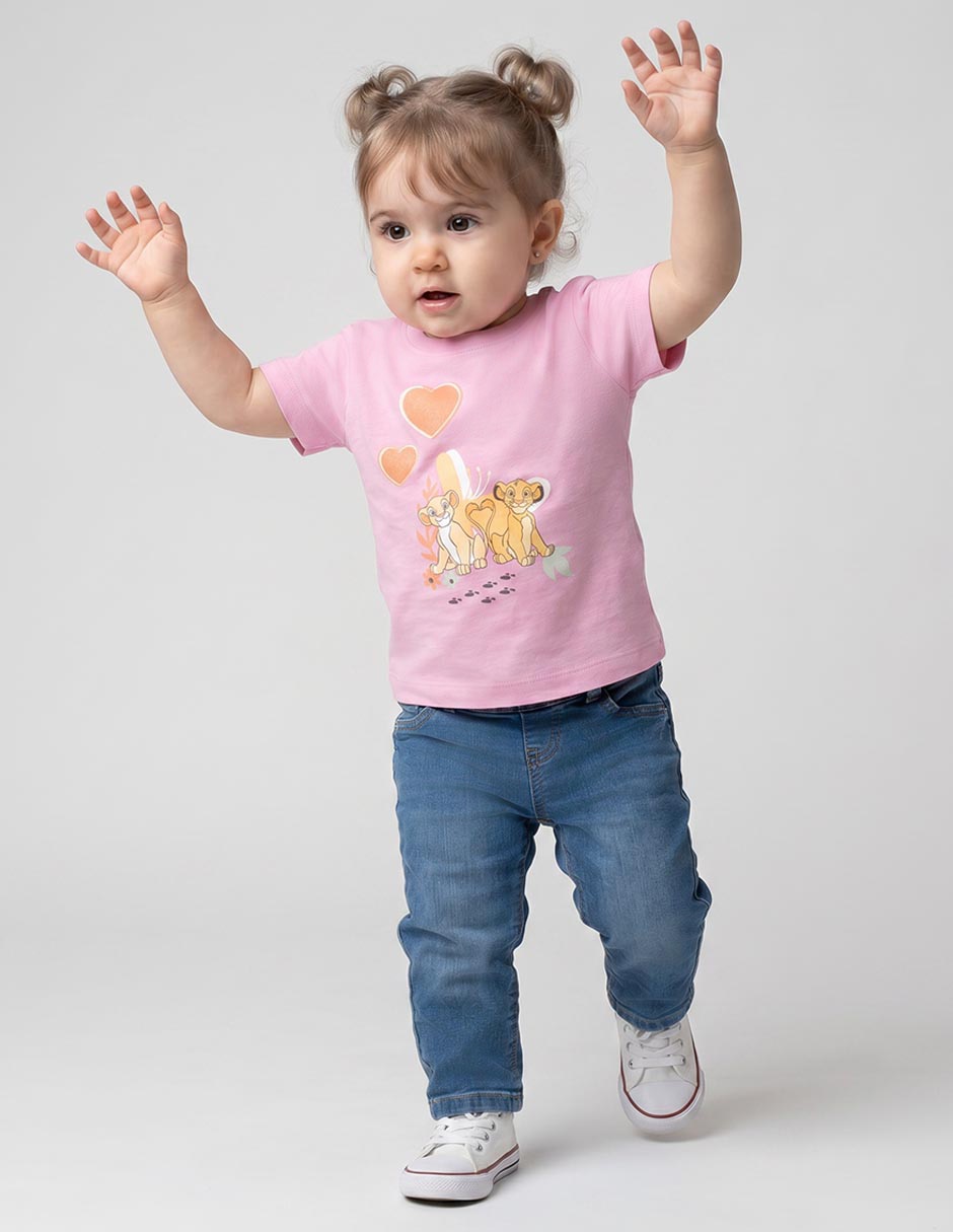 Playera Disney Dtr manga corta para niña