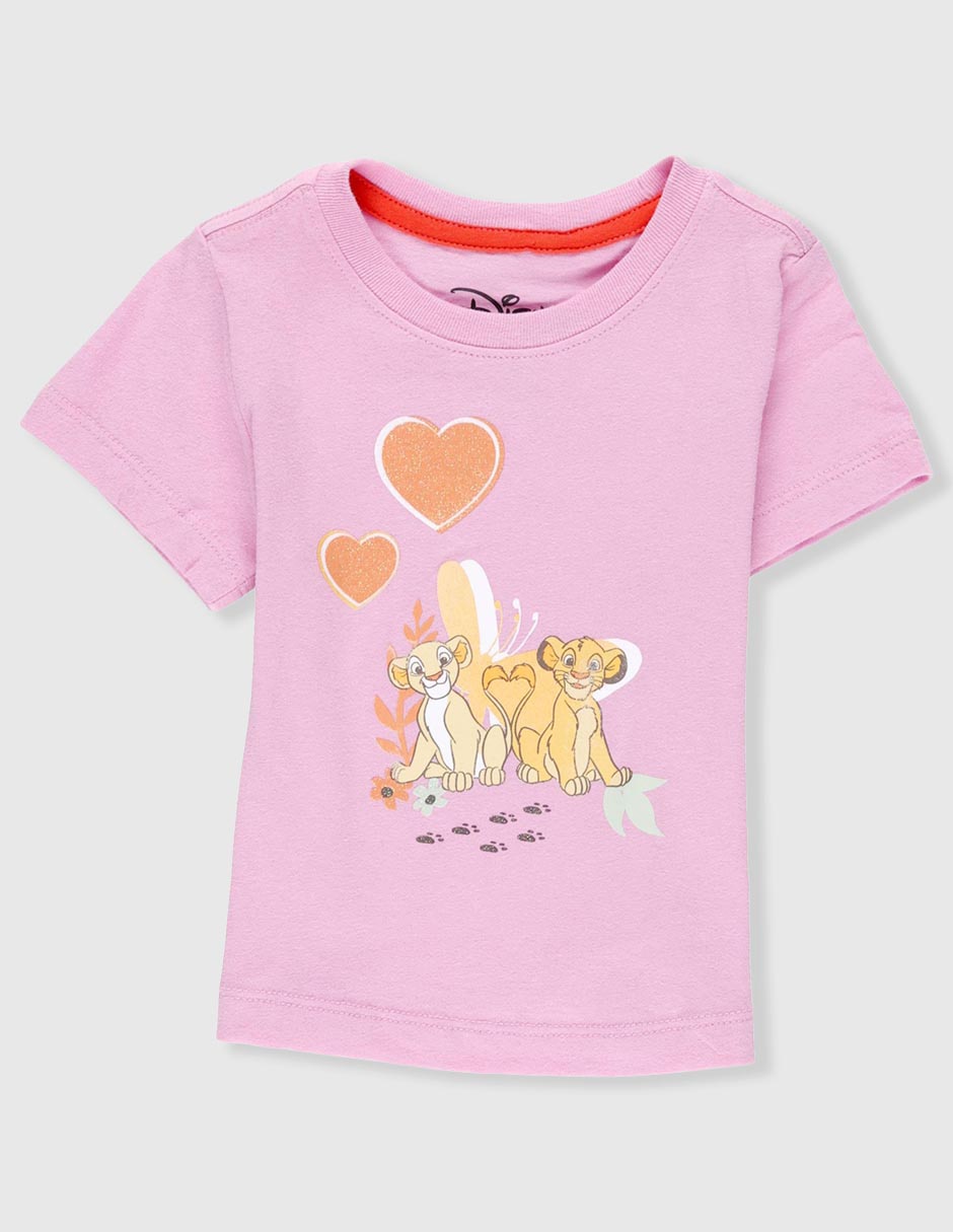 Playera Disney Dtr manga corta para niña