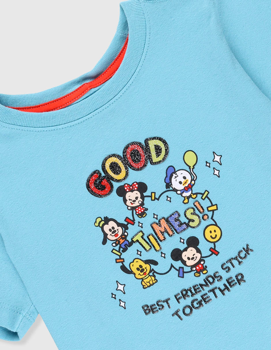 Playera Disney Dtr Mickey and Friends manga corta para niño