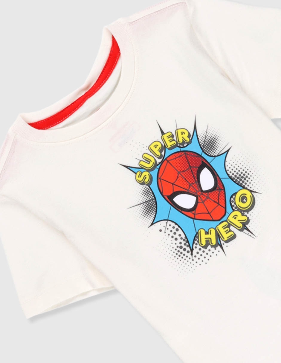 Playera Disney Dtr Spider-Man manga corta para niño