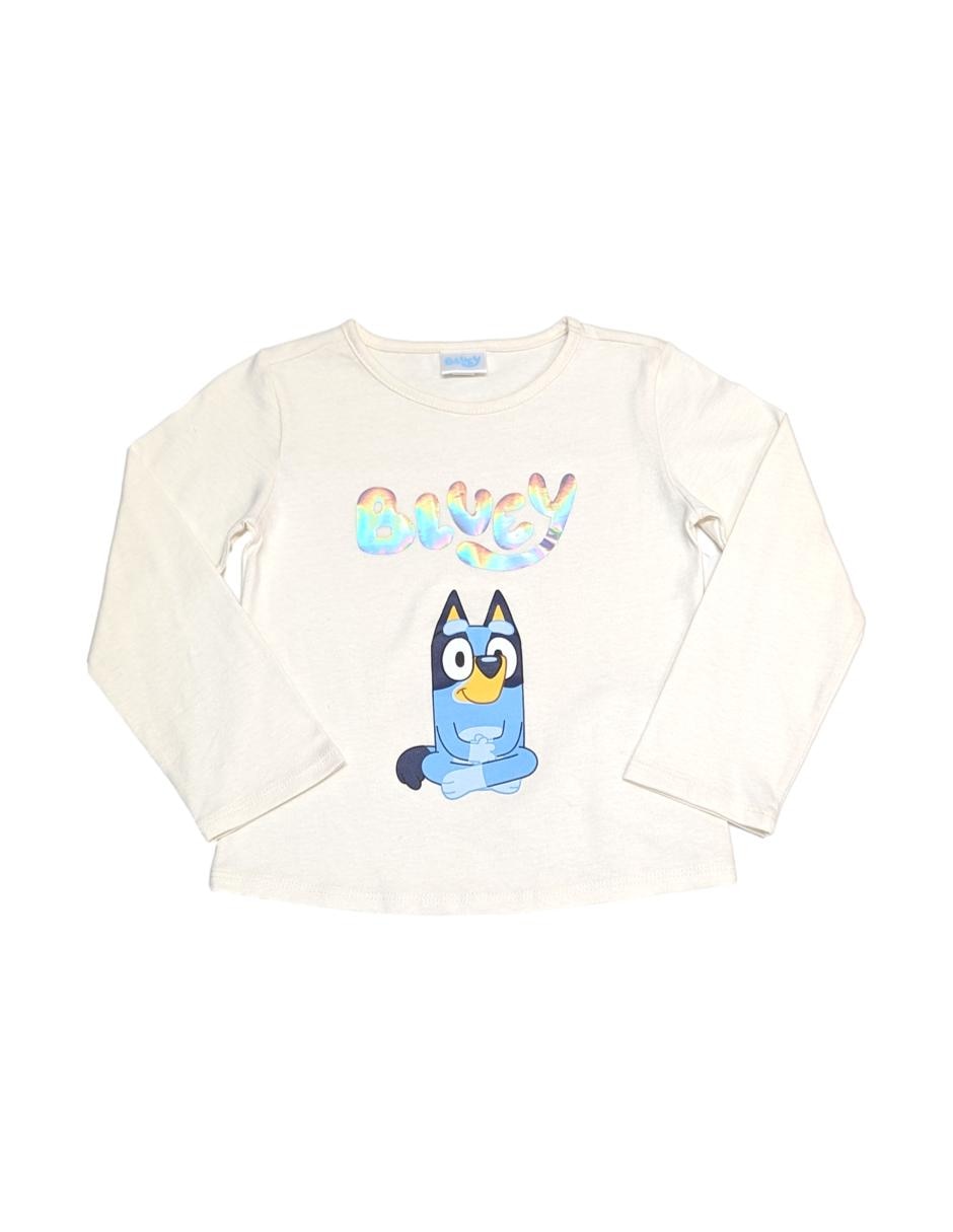Playera Bluey manga larga para niña 1