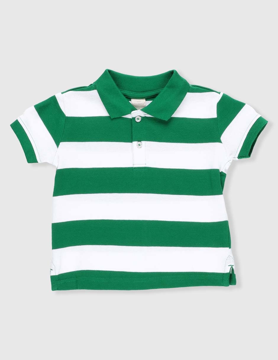 Playera tipo polo de algodón para niño 1