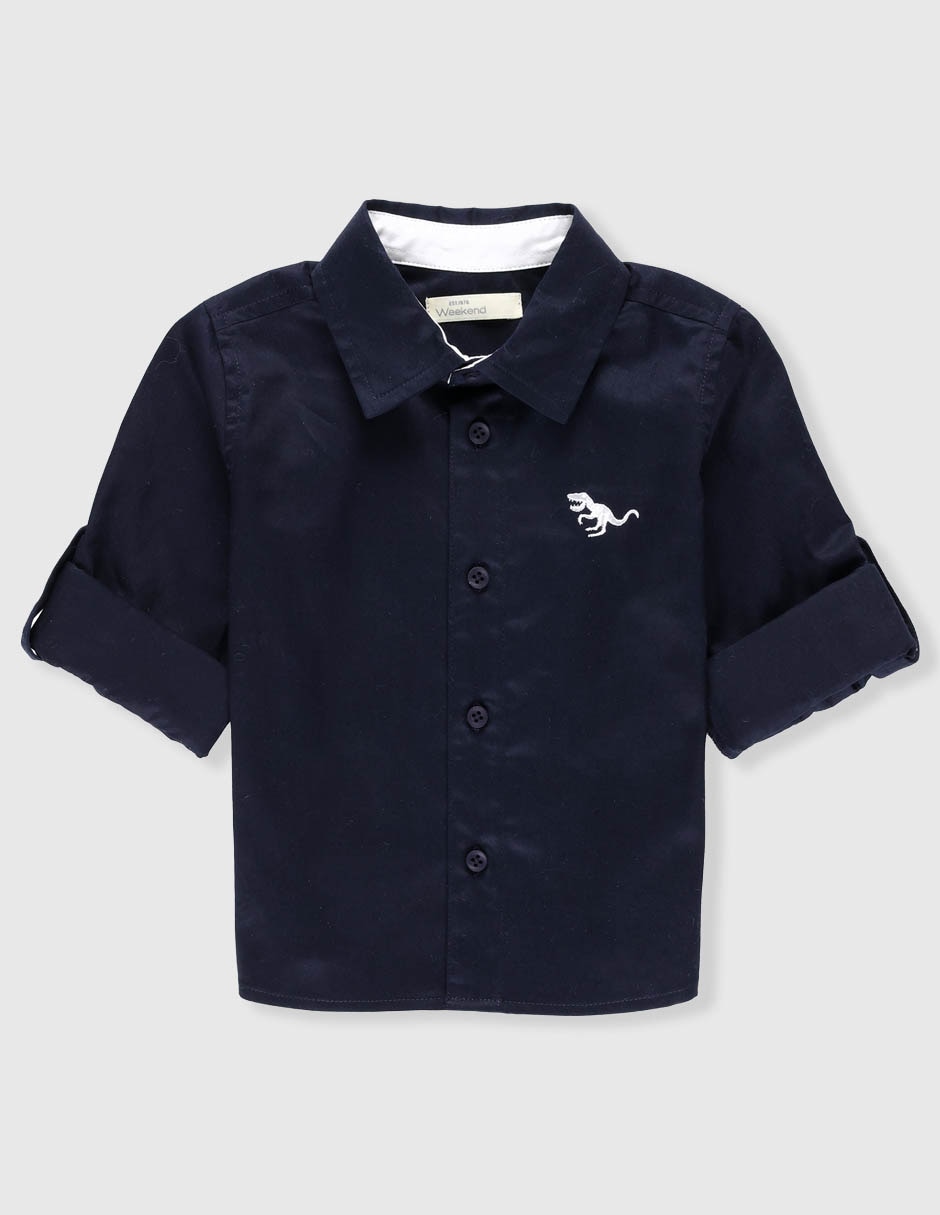 Camisa de vestir manga larga para niño Camisa de vestir manga larga para niño