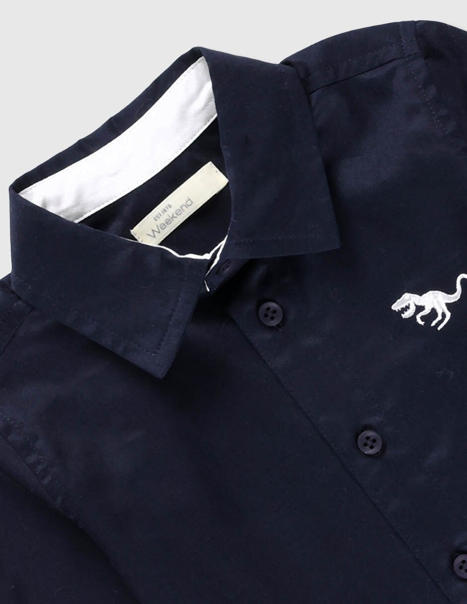 Camisa de vestir manga larga para niño 3