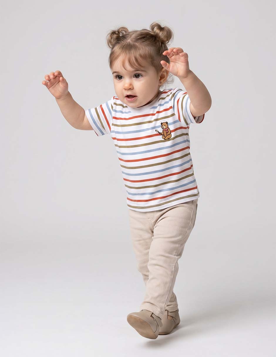 Playera manga corta para niña Playera manga corta para niña