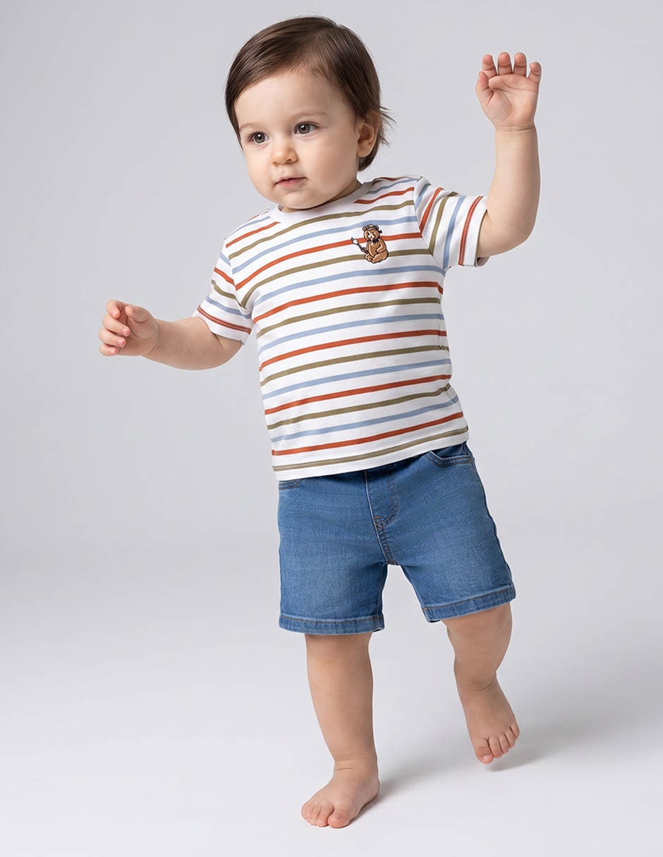 Playera manga corta para niño Playera manga corta para niño