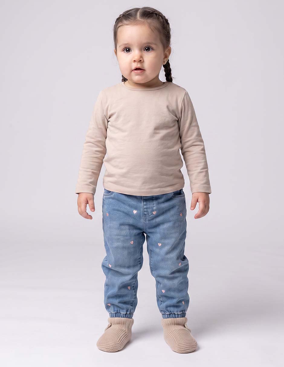 Jeans lavado claro para niña Jeans lavado claro para niña