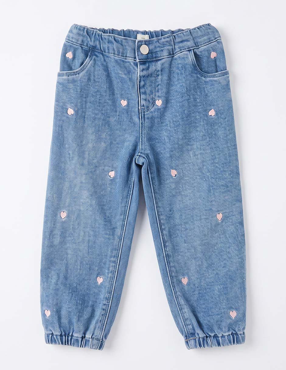 Jeans lavado claro para niña 2