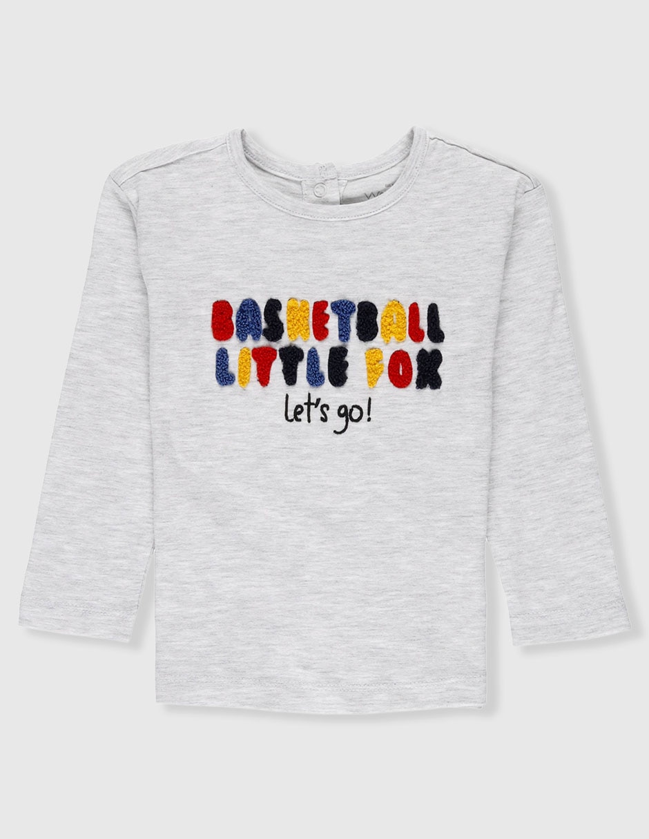 Playera manga larga para bebé niño 2